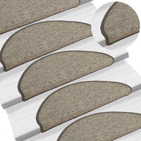 Thumbnail for Stufenmatten Selbstklebend 15 Stk. Grau und Beige 65x25 cm