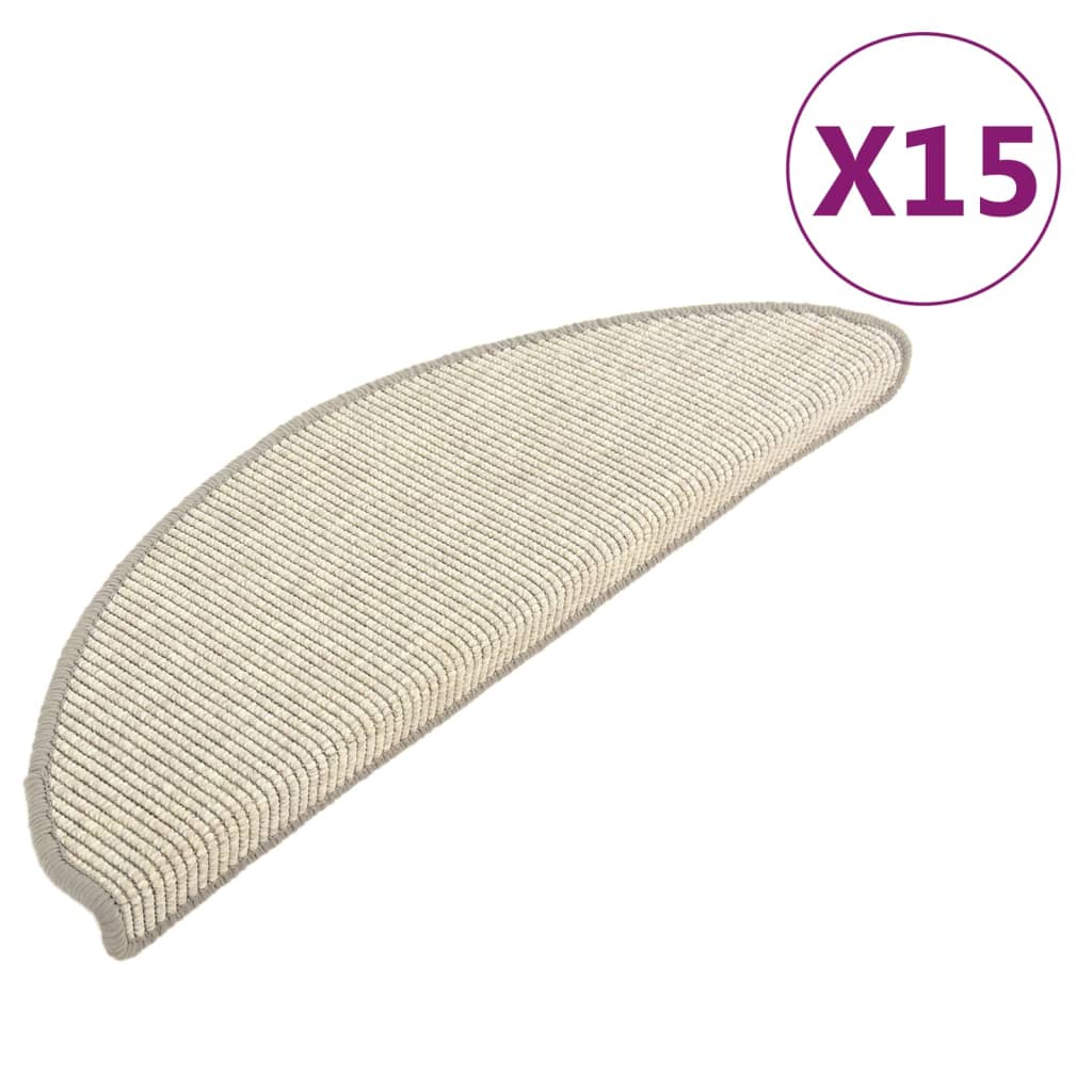 Stufenmatten Selbstklebend 15 Stk. Silbern 65x25 cm