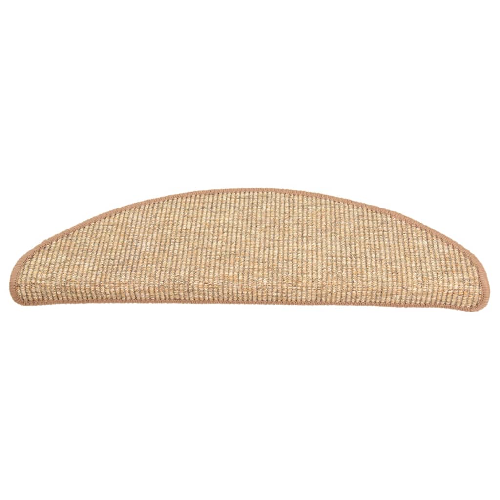 Stufenmatten Selbstklebend 15 Stk. Hellbraun 65x25 cm