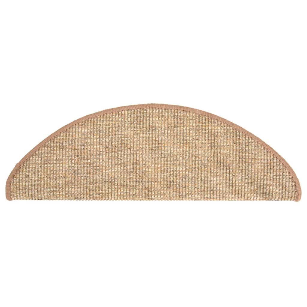 Stufenmatten Selbstklebend 15 Stk. Hellbraun 65x25 cm
