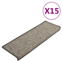 Thumbnail for Treppenmatten Selbstklebend 15 Stk. 65x25 cm Grau und Beige