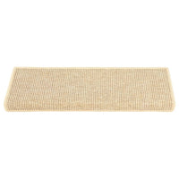 Thumbnail for Stufenmatten Selbstklebend 15 Stk Sisal-Optik 65x21x4cm