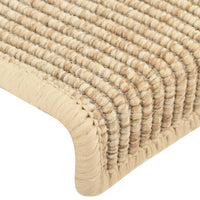 Thumbnail for Stufenmatten Selbstklebend 15 Stk Sisal-Optik 65x21x4cm