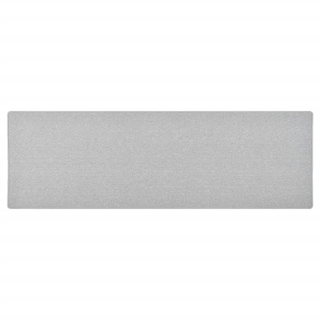 Teppichläufer Hellgrau 80x250 cm