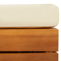 Thumbnail for Gartentisch und Hocker mit Kissen Massivholz Akazie