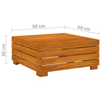 Thumbnail for Gartentisch und Hocker mit Kissen Massivholz Akazie