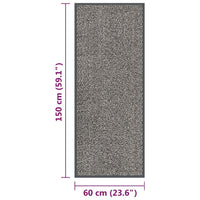 Thumbnail for Fußmatte getuftet 60x150 cm Hellbraun