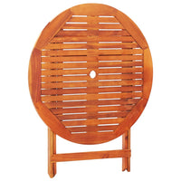 Thumbnail for Klappbarer Gartentisch Ø90x75 cm Massivholz Eukalyptus