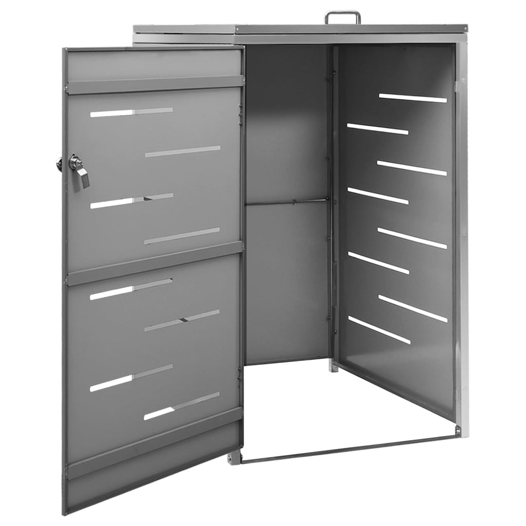 Mülltonnenbox für 1 Tonne 69x77,5x115 cm Edelstahl