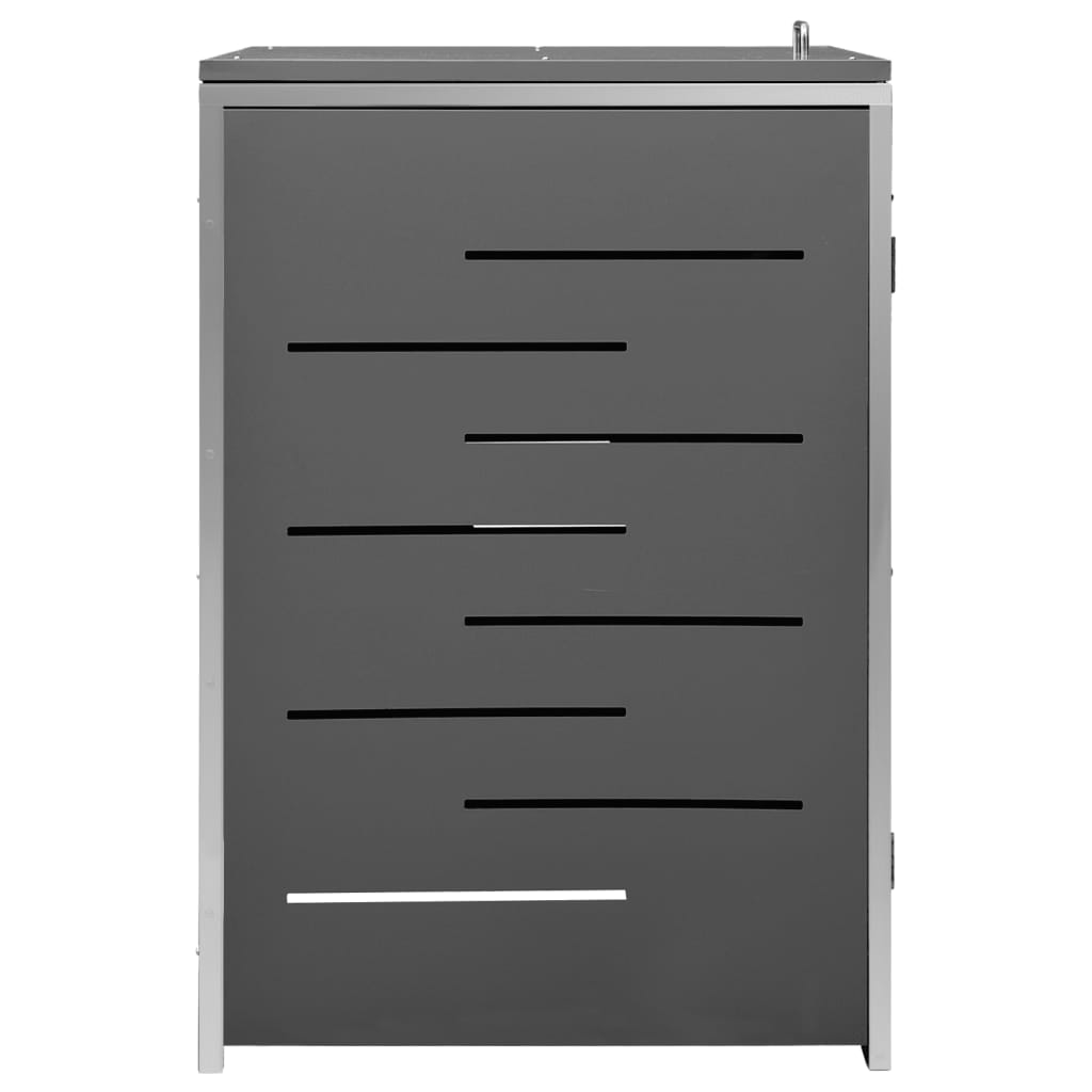 Mülltonnenbox für 1 Tonne 69x77,5x115 cm Edelstahl