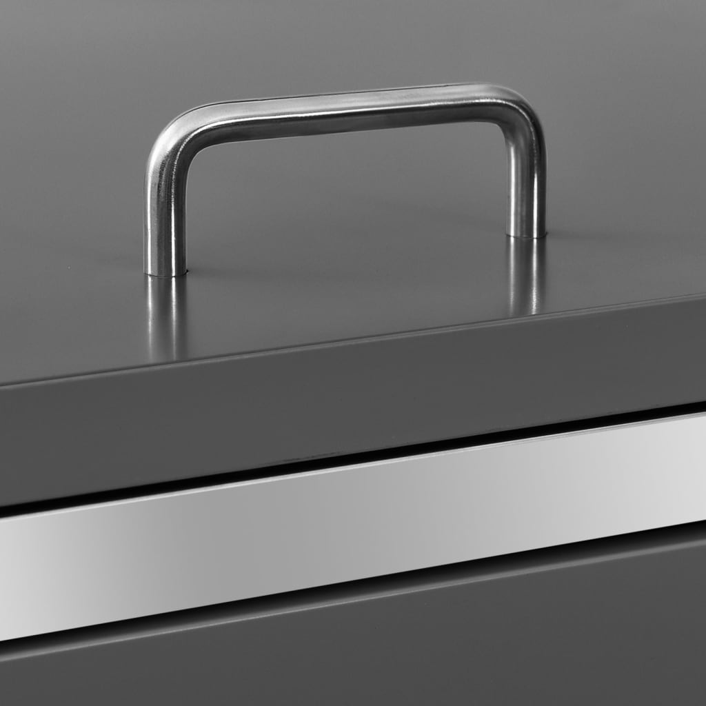 Mülltonnenbox für 1 Tonne 69x77,5x115 cm Edelstahl