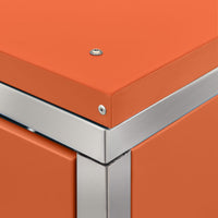Thumbnail for Mülltonnenbox für 3 Tonnen 207x77,5x115 cm Edelstahl
