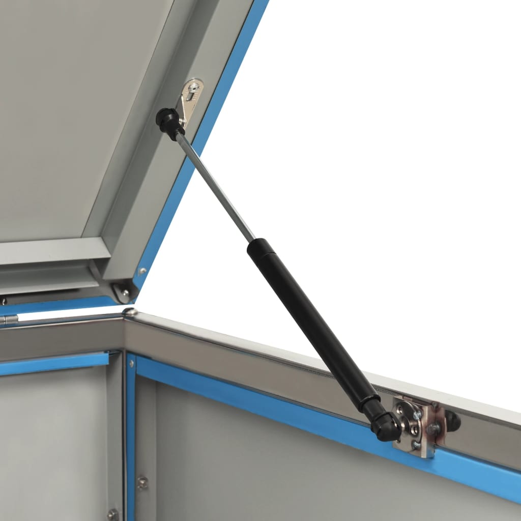 Mülltonnenbox für 2 Tonnen 138x77,5x115,5 cm Edelstahl