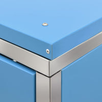 Thumbnail for Mülltonnenbox für 2 Tonnen 138x77,5x115,5 cm Edelstahl