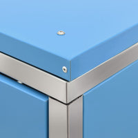 Thumbnail for Mülltonnenbox für 4 Tonnen 276,5x77,5x115,5 cm Edelstahl