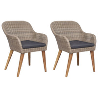 Thumbnail for 3-tlg. Garten-Essgruppe Braun