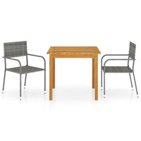 Thumbnail for 3-tlg. Garten-Essgruppe Grau