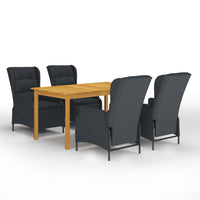 Thumbnail for 5-tlg. Garten-Essgruppe Dunkelgrau