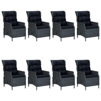 Thumbnail for 9-tlg. Garten-Essgruppe Dunkelgrau