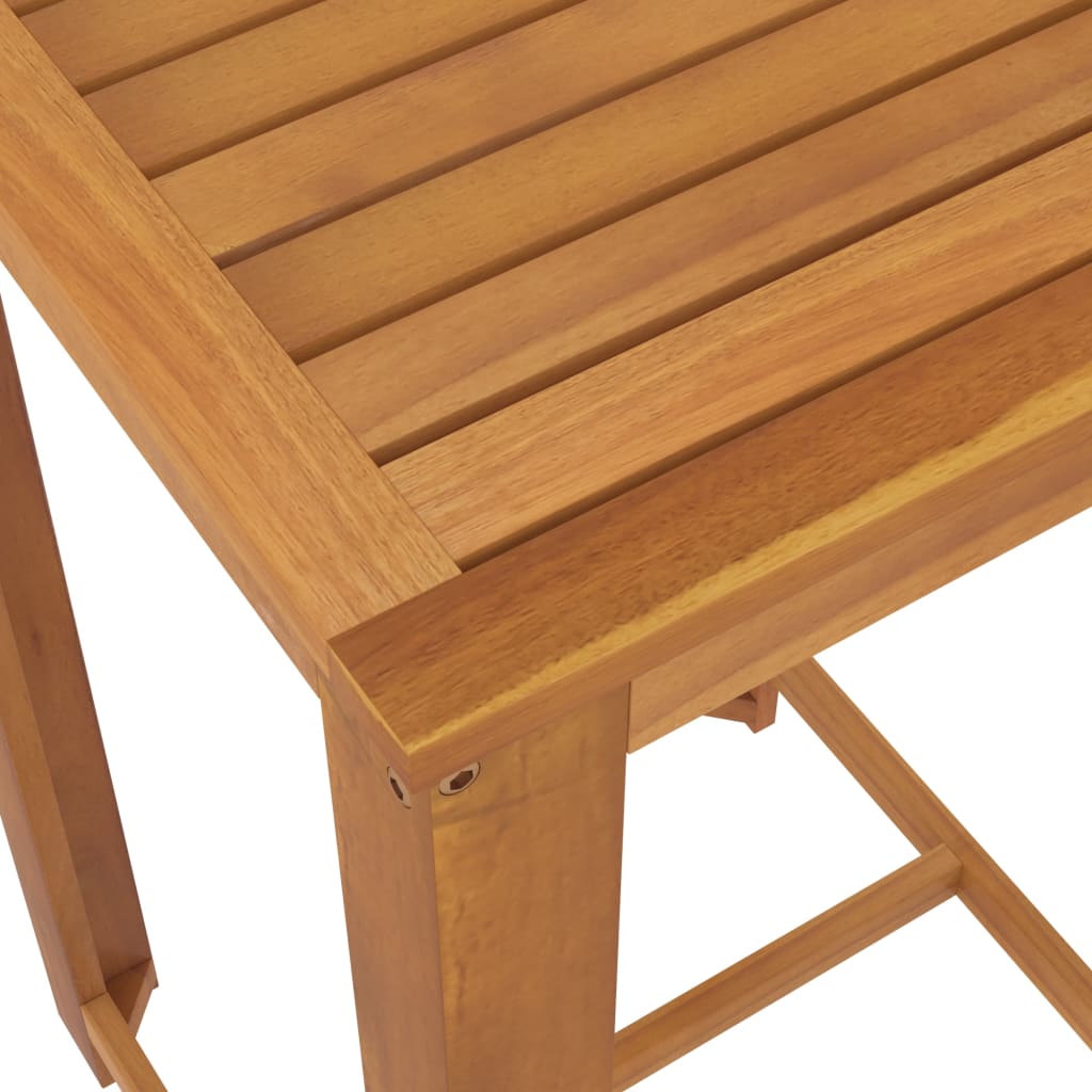 3-tlg. Gartenbar-Set mit Kissen Grau