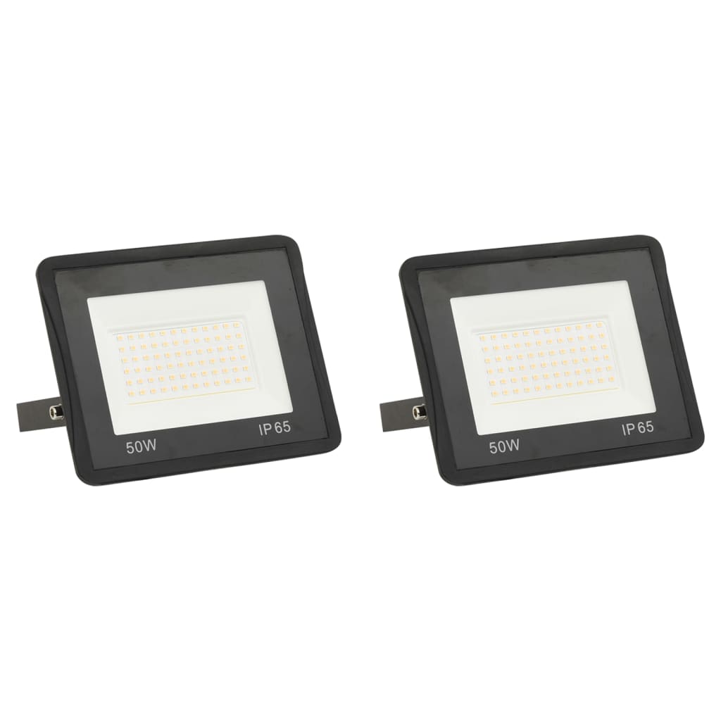 LED-Fluter 2 Stk. 50W Warmweiß