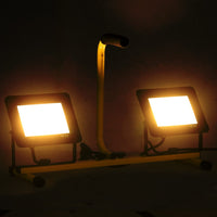 Thumbnail for LED-Fluter mit Handgriff 2x50 W Warmweiß