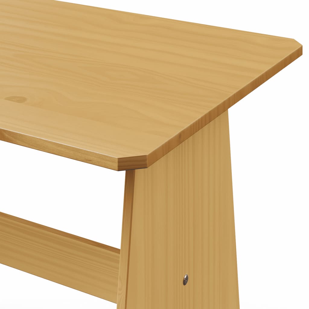 Esstisch mit Bank Honigbraun Massivholz Kiefer