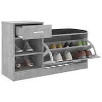 Thumbnail for Schuhbank Betongrau 94,5x31x57 cm Holzwerkstoff