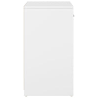 Thumbnail for Schuhbank Weiß und Sonoma-Eiche 94,5x31x57 cm Holzwerkstoff