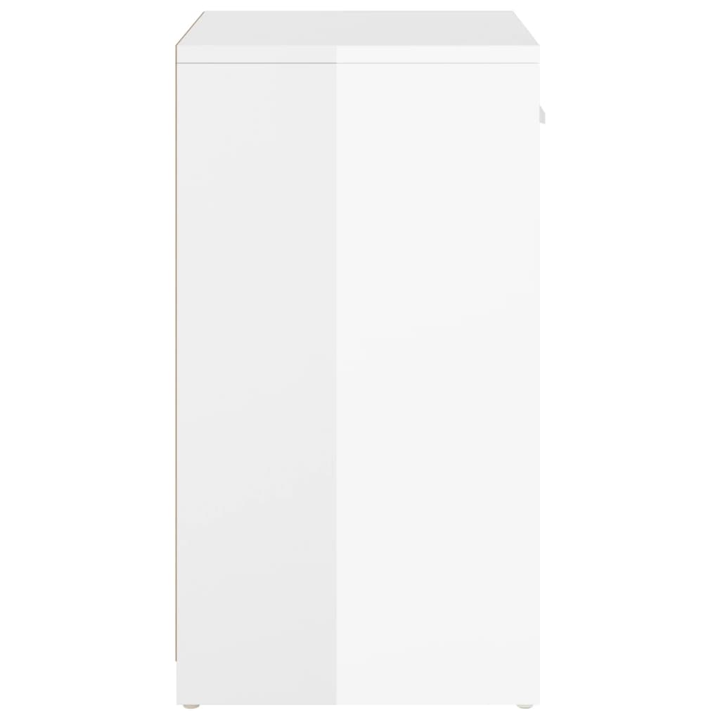 Schuhbank Hochglanz-Weiß 94,5x31x57 cm Holzwerkstoff