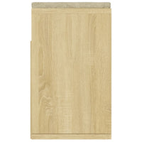 Thumbnail for Schuhbank mit Kissen Sonoma-Eiche 104x30x49 cm Holzwerkstoff
