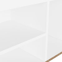 Thumbnail for Schuhbank mit Kissen Weiß 80x30x47 cm Spanplatte