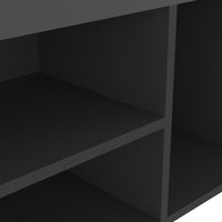 Thumbnail for Schuhbank mit Kissen Grau 80x30x47 cm Holzwerkstoff