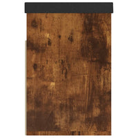 Thumbnail for Schuhbank mit Kissen Räuchereiche 80x30x47 cm Holzwerkstoff