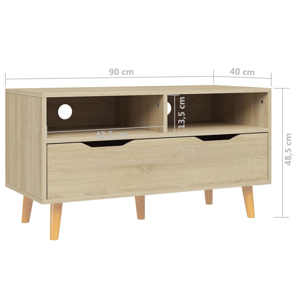 TV-Schrank Sonoma-Eiche 90x40x48,5 cm Spanplatte