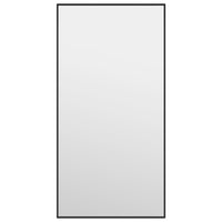 Thumbnail for Türspiegel Schwarz 30x60 cm Glas und Aluminium