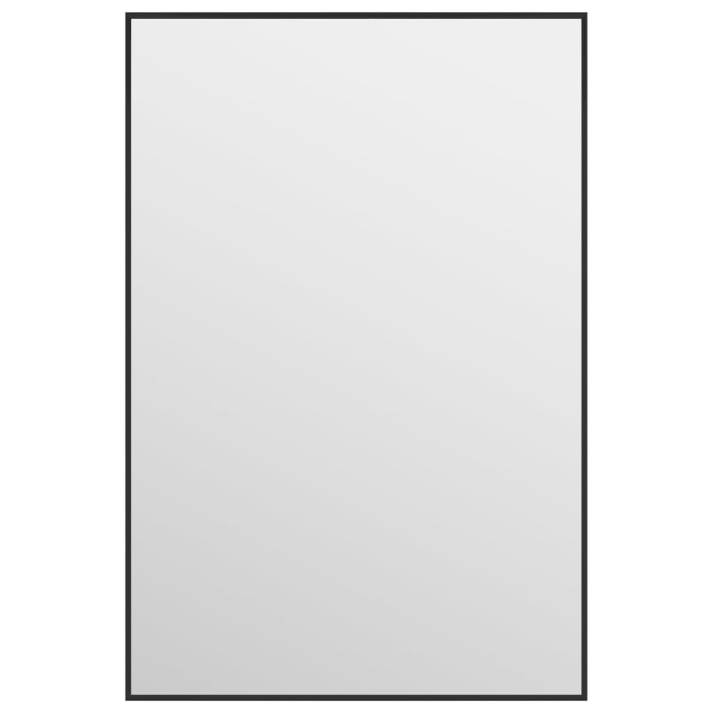 Türspiegel Schwarz 40x60 cm Glas und Aluminium