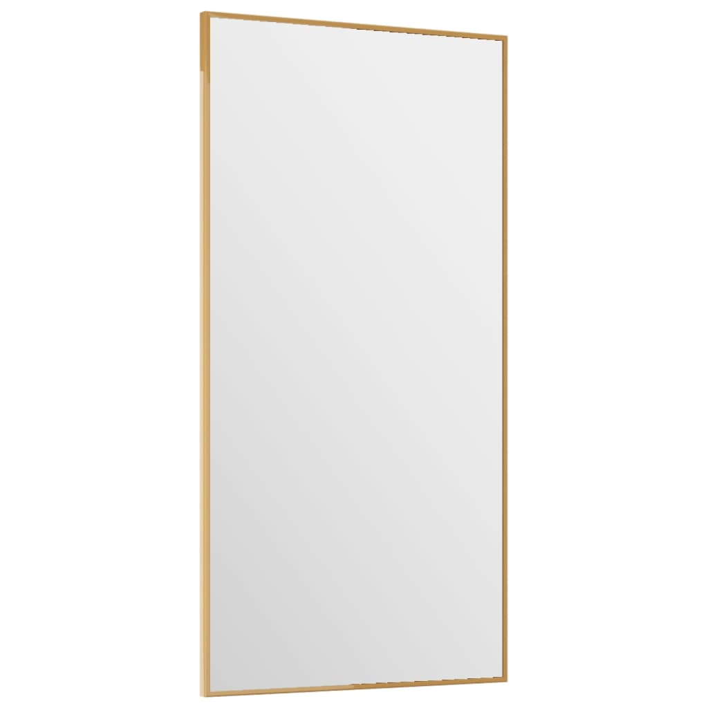 Türspiegel Golden 30x60 cm Glas und Aluminium