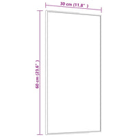 Thumbnail for Türspiegel Golden 30x60 cm Glas und Aluminium