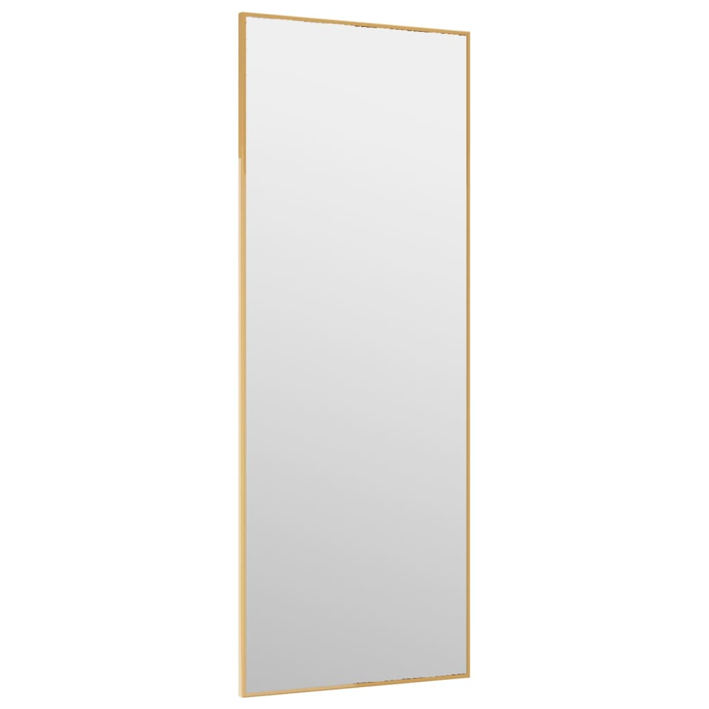 Türspiegel Golden 30x80 cm Glas und Aluminium