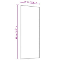 Thumbnail for Türspiegel Golden 30x80 cm Glas und Aluminium