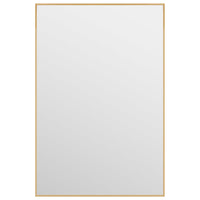 Thumbnail for Türspiegel Golden 40x60 cm Glas und Aluminium