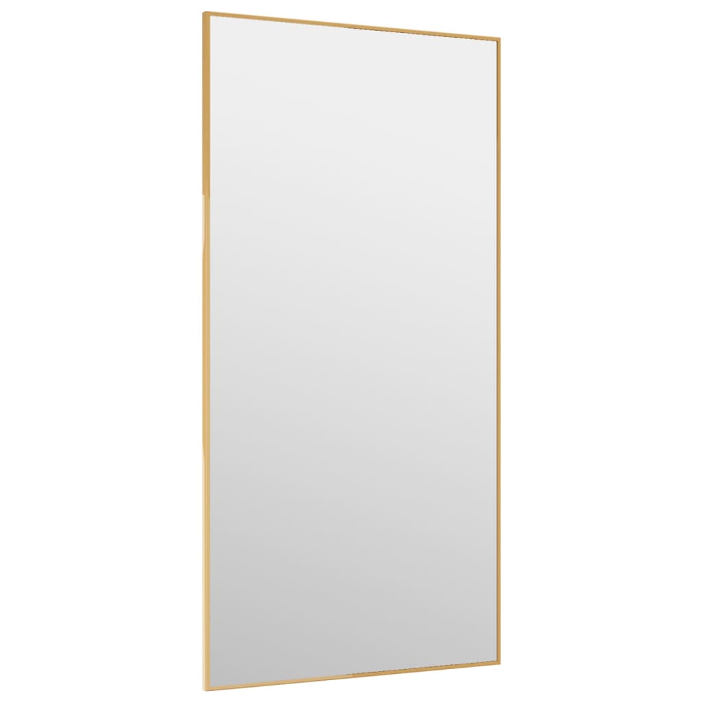 Türspiegel Golden 40x80 cm Glas und Aluminium