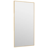 Thumbnail for Türspiegel Golden 40x80 cm Glas und Aluminium