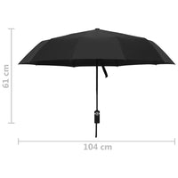 Thumbnail for Faltbarer Regenschirm Automatisch Schwarz 104 cm