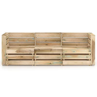 Thumbnail for 3-Sitzer-Gartensofa Grün Imprägniertes Kiefernholz