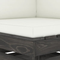 Thumbnail for 2-Sitzer-Gartensofa mit Kissen Grau Imprägniertes Holz