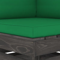 Thumbnail for 2-Sitzer-Gartensofa mit Kissen Grau Imprägniertes Holz