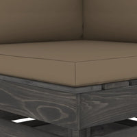 Thumbnail for 2-Sitzer-Gartensofa mit Kissen Grau Imprägniertes Holz