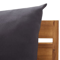 Thumbnail for 2-Sitzer-Gartensofa mit Kissen Massivholz Akazie